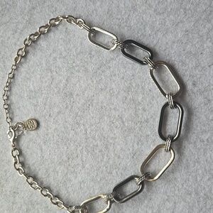 Dana Buchman Silvertone Chain Link Necklace 20 Inches